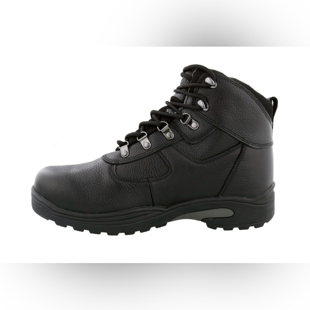 NEW Drew Rockford Men's 13M Waterproof Black Leather Hiking Work Boots Diabetic - Picture 4 of 14